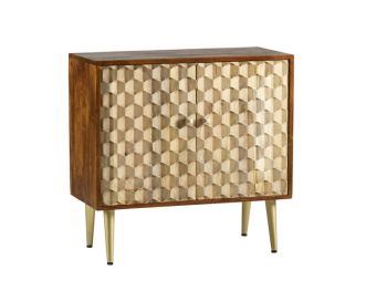 Edison Medium Sideboard - Solid Mango Wood - L40 x W85 x H80 cm