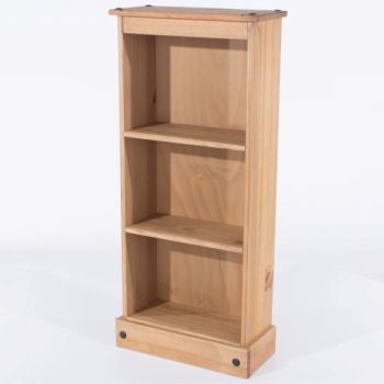 Corona Low Narrow Bookcase