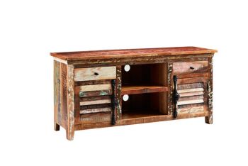 Coastal Large TV Media Credenza - Wood - L40 x W150 x H70 cm