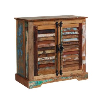 Coastal 2 Door Sideboard - Wood - L40 x W78 x H75 cm