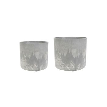 Celine Recycled Planters (Set of 2) - Artificial Stone - Grey