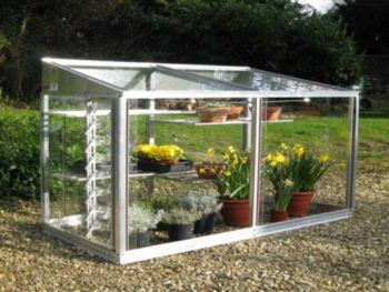 Eltham-D 6 Feet 5 Inches Classic Growhouse - Aluminium - L194 x W79 x H100 cm - Without Coating