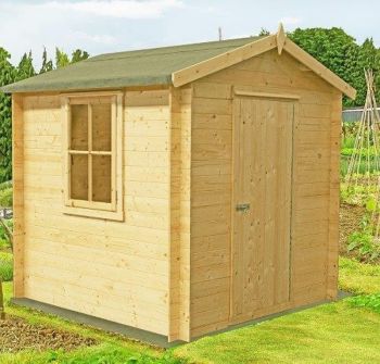 Danbury Log Cabin Home Office Garden Room Approx 8 x 8 Feet