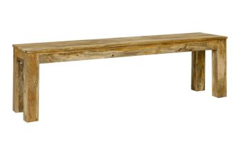 Dakota Bench Large - Mango Wood - L35 x W148 x H45 cm - Light Finish