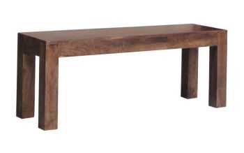 Dakota Bench Large - Mango Wood - L35 x W148 x H45 cm - Dark Finish