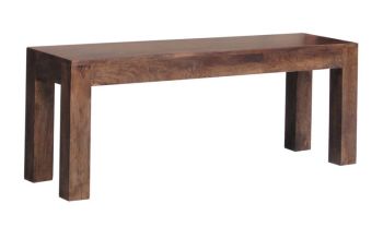 Dakota Bench Small - Mango Wood - L35 x W118 x H45 cm - Dark Finish