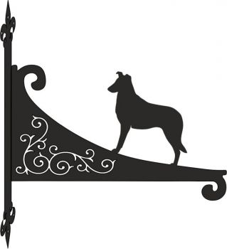 Smooth Coat Collie Decorative Scroll Hanging Bracket
