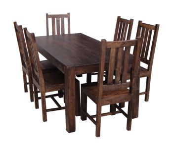 Dakota Dining Table - Mango Wood - L90 x W175 x H76 cm - Light Finish - Assembly Required