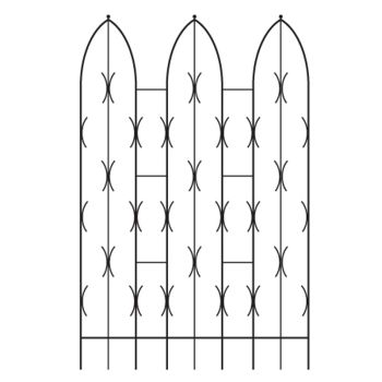 Double Gothic Screen Bare Metal/Ready to Rust - Steel - L2 x W58 x H180 cm