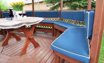 Set of 7 Back Cushions for Chopin Gazebo (Eco) - ONLY AVAILABLE TO PURCHASE WITH CHOPIN ECO/LARGE BUILDING