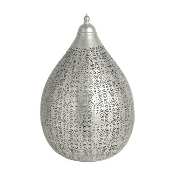 Ancient Marrakesh Table Lamp Balloon with Enchor Etching