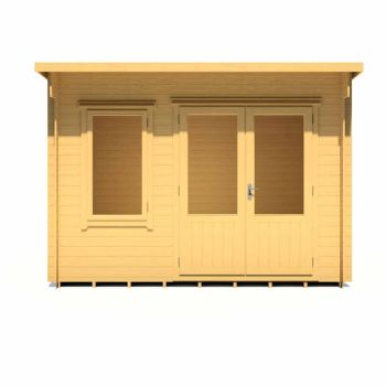 Edgefield 11 x 8 Feet Log Cabin in 19 mm Logs - L334.9 x W278.4 x H239 cm