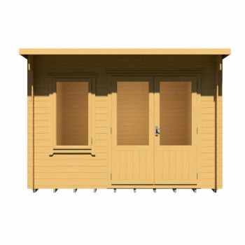 Edgefield 11 x 10 Feet Log Cabin in 19 mm Logs - L334.9 x W336.6 x H238 cm