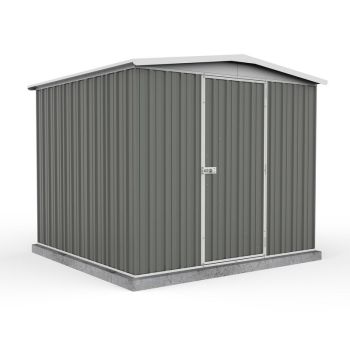 Absco 2.26 x 2.18 m Woodland Regent Shed - Metal - L218 x W226 x H200 cm - Grey