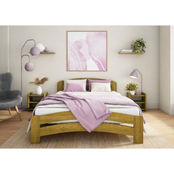 Dala Bed Frame 5 Feet - Wood - L207 x W158 x H80 cm - Botany