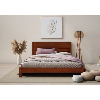 Shibui Bed Frame 4 Feet 6 Inch - Wood - L197 x W146 x H90 cm - Bear