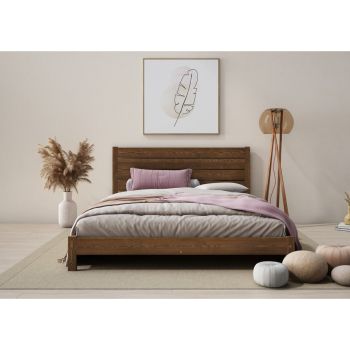 Shibui Bed Frame 4 Feet - Wood - L197 x W128 x H90 cm - Palisander