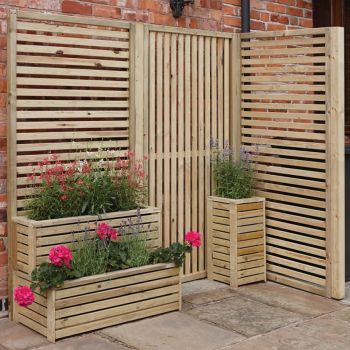 Horizontal Slat Panel (Pack of 2) - L4.5 x W90 x H180 cm