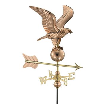 Cottage Eagle Copper Weathervane - H63 x W61 x L46 cm