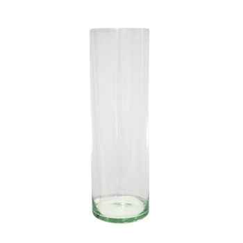 Cylinder Lantern with Sand - Glass - L12 x W12 x H31 cm - Clear