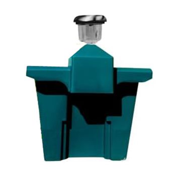 Go IllumiWell 4-in-1 3 Ltr Self-Watering Raised Solar Fence Planter - Polypropylene - L39 x W40 x H31 cm - Green