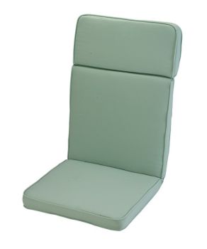 Misty Jade High Recliner Outdoor Garden Furniture Cushion - L116 x W49 x H4 cm