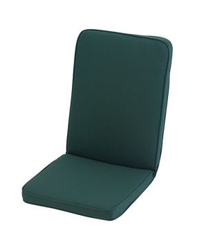 Low Recliner Outdoor Garden Furniture Cushion - L96 x W42 cm - Forest Green