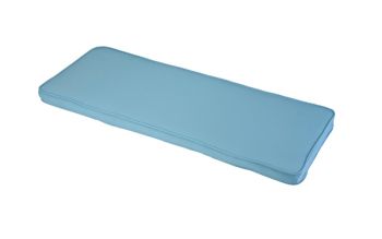 Placid 3 Seater Bench Outdoor Garden Furniture Cushion - L141 x W48 x H4 cm - Blue