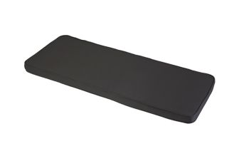 3 Seater Bench Outdoor Garden Furniture Cushion - L141 x W48 cm - Charcoal Grey