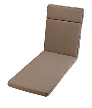 Stone Sun Lounger Outdoor Garden Furniture Cushion - L198 x W60 x H4 cm