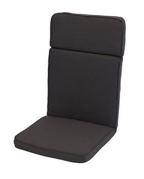 High Recliner Outdoor Garden Furniture Cushion - L116 x W49 cm - Charcoal Grey