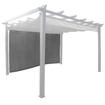 3M Single Curtain Side for Seville Gazebo - L300 cm - Grey