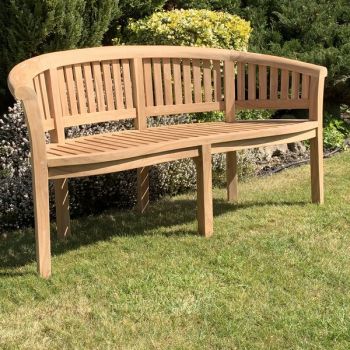 3 Seater Peanut Bench - Wood - L53 x W150 x H93 cm