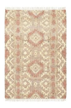 Zima Rectangular Shaped Hand Woven Kilim - Jute - L230 x W160 x H1 cm - Beige