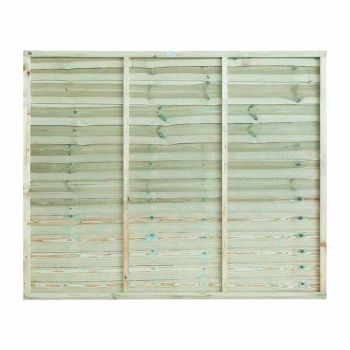 Grange Superior Vertical Trade Lap Panel - Pressure treated Timber - L4 x W182.8 x H150 cm - Green