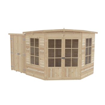 Hampton 8 x 11 Feet with Side Shed - L119 x W224.8 x H190.2 cm