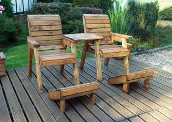 Deluxe Lounger Set (Straight), Quality - W160 x D133 x H98 - Fully Assembled