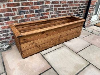 Multi Pack of 2 - The Willoughby Extra Large Sleeper Trough - Wood - L48 x W161 x H45.5 cm