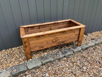 Multi Pack of 2 - Prestbury Raised Rectangular Extra Large Trough - Timber - L47.5 x W109 x H42 cm - Minimal Assembly Required