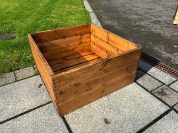 Multi Pack of 3 - Country Kitchen Large Raised Bed Planter - Timber - L60 x W60 x H30 cm
