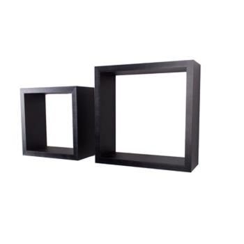 Hudson Cubes Set of 2 - MDF/Chipboard - Matt Black