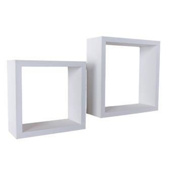 Hudson Cubes Set of 2 - MDF/Chipboard - Matt White