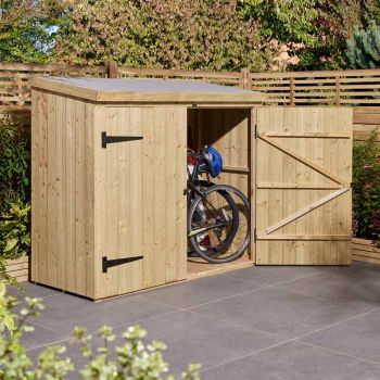 Heritage Wallstore/Bike Store - Pressure Treated Timber - L82.5 x W182.5 x H164 cm