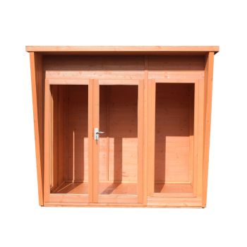 Highclere 8 x 6 Feet Double Door with Three Windows Summerhouse