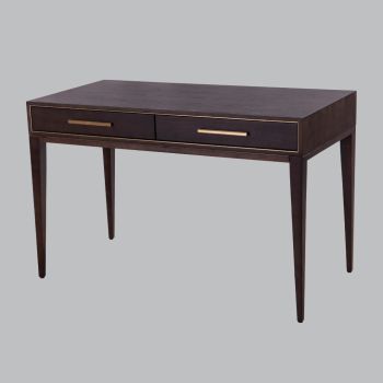 Thorn Desk - Metal/Wood - L60 x W120 x H76 cm - Brass/Chocolate