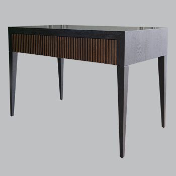 Grove Desk - Wood - L30 x W110 x H78 cm - Black/Chocolate