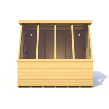 Iceni 8 x 6 Feet Potting Shed Pre Hung Doors with Opening Glass Side Window Style A