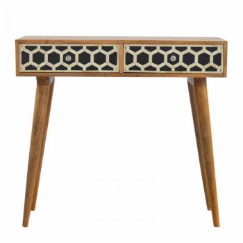 Console Table with Bone Inlay Drawer Fronts