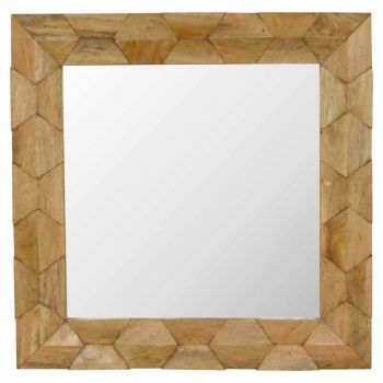 Pineapple Carved Square Mirror Frame