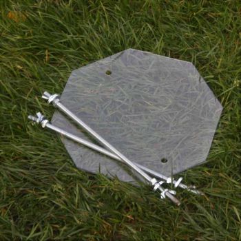 Rain Guard for Moth Trap - Polycarbonate - L26 x W26 x H0.3 cm